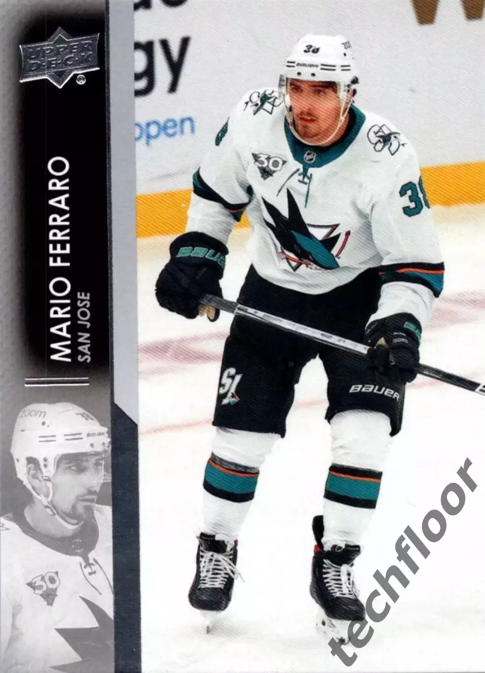 Карточка NHL Mario Ferraro San Jose Sharks / Марио Ферраро Сан-Хосе Шаркс НХЛ