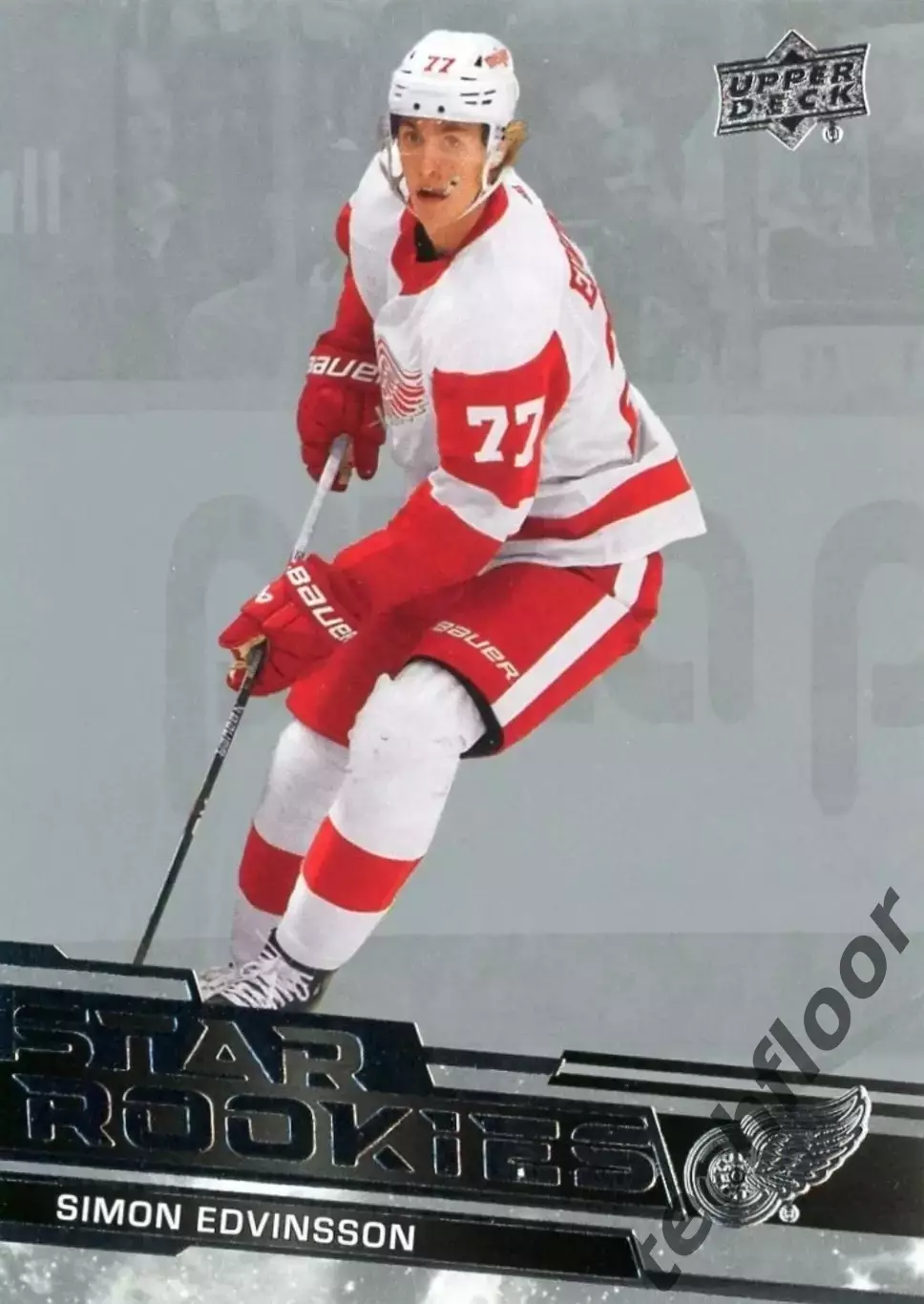 Карточка NHL Simon Edvinsson Detroit Red Wings/ Симон Эдвинссон Детройт НХЛ