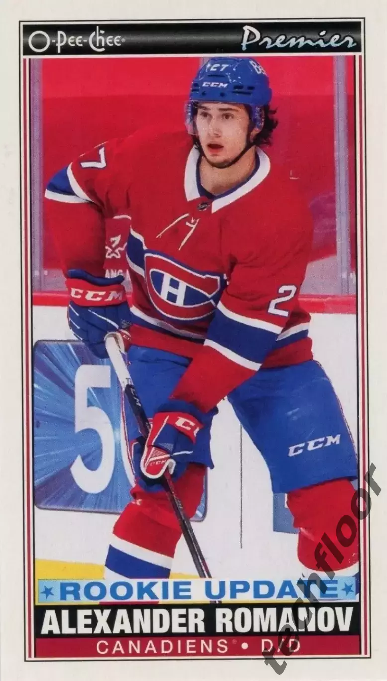 Карточка NHL Alexander Romanov Montreal Canadiens/ Александр Романов Монреаль