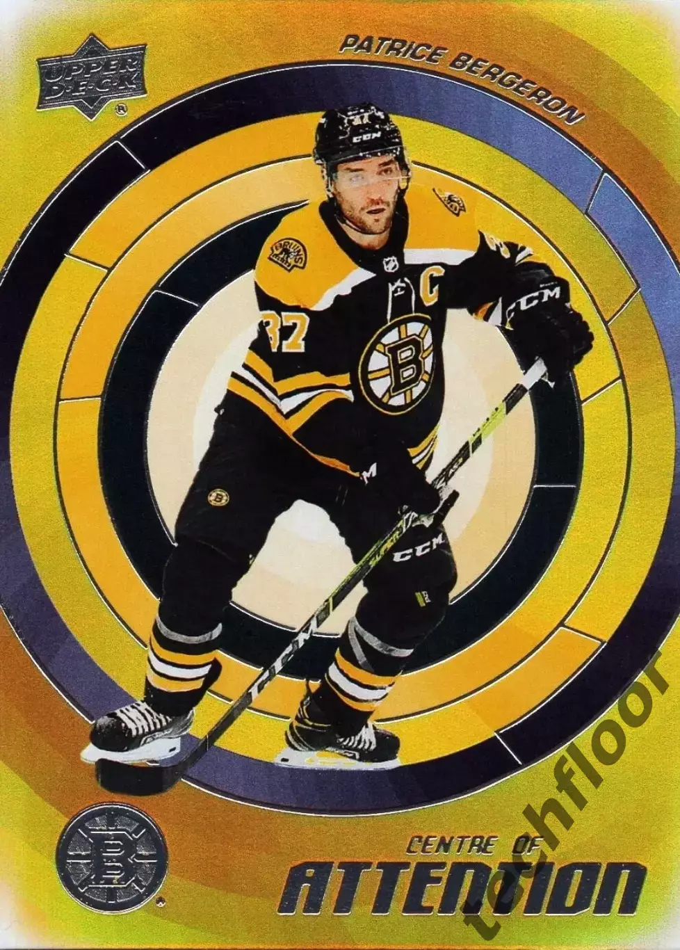 Карточка NHL Patrice Bergeron Boston Bruins/ Патрис Бержерон Бостон НХЛ