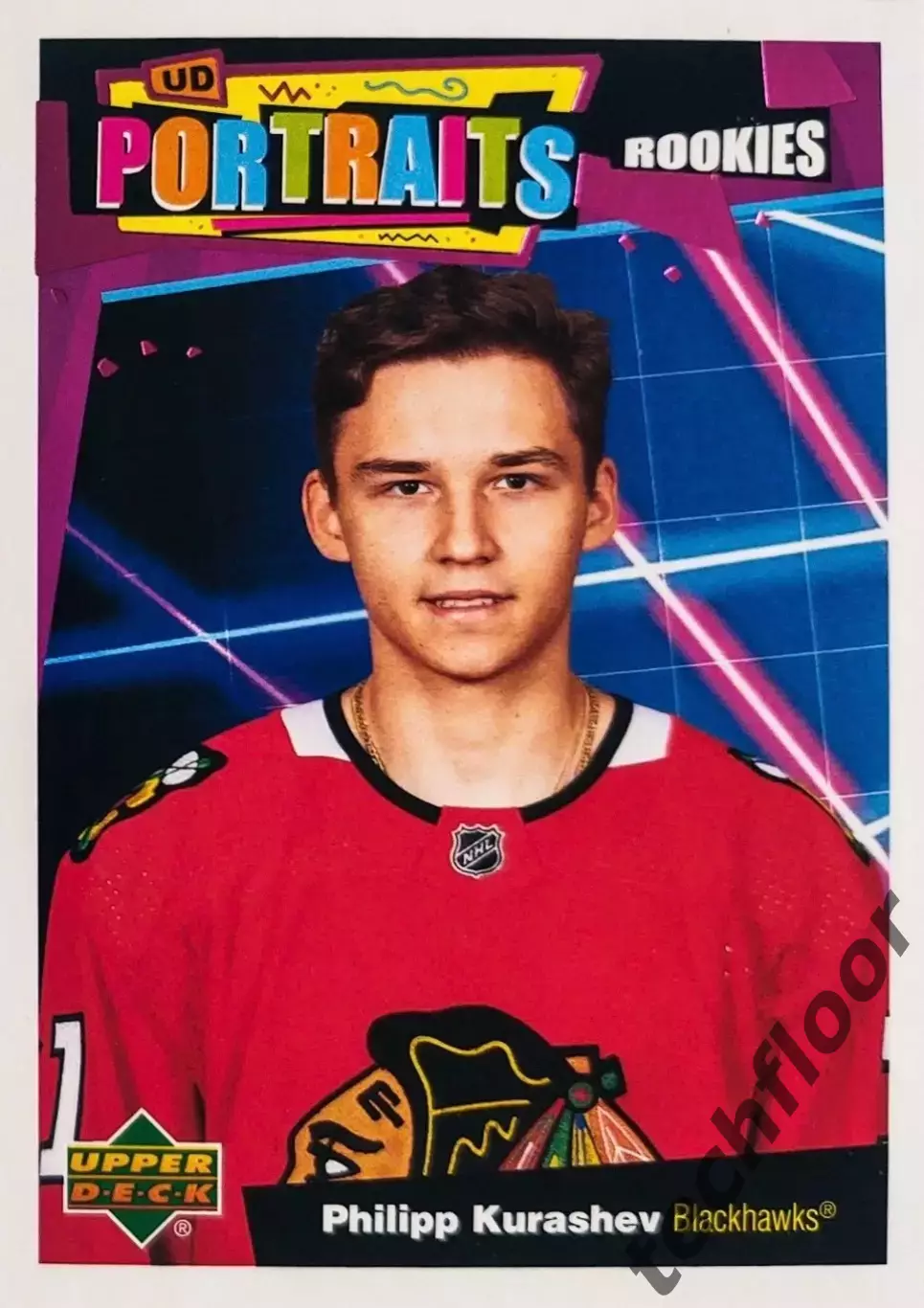 Карточка NHL Philipp Kurashev Chicago Blackhawks/ Филипп Курашев Чикаго НХЛ