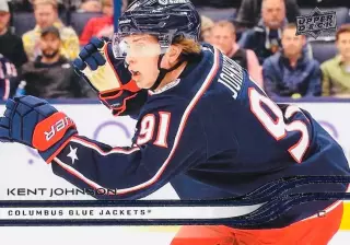 Карточка NHL Kent Johnson Columbus Blue Jackets/ Кент Джонсон Коламбус НХЛ