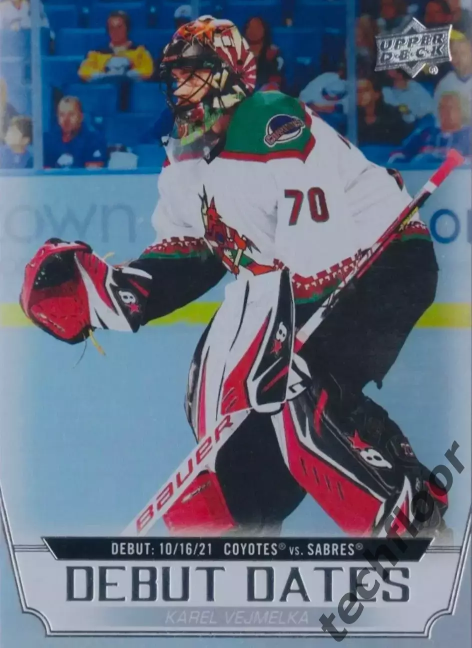 Карточка NHL Karel Vejmelka Arizona Coyotes/Карел Веймелка Аризона НХЛ