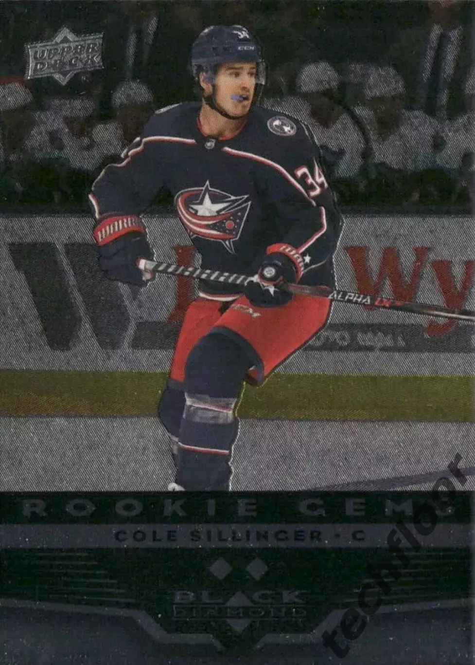 Карточка NHL Cole Sillinger Columbus Blue Jackets/Коул Силлинджер Коламбус НХЛ