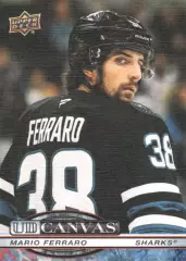 Карточка Canvas NHL Mario Ferraro San Jose Sharks/Марио Ферраро Сан-Хосе НХЛ