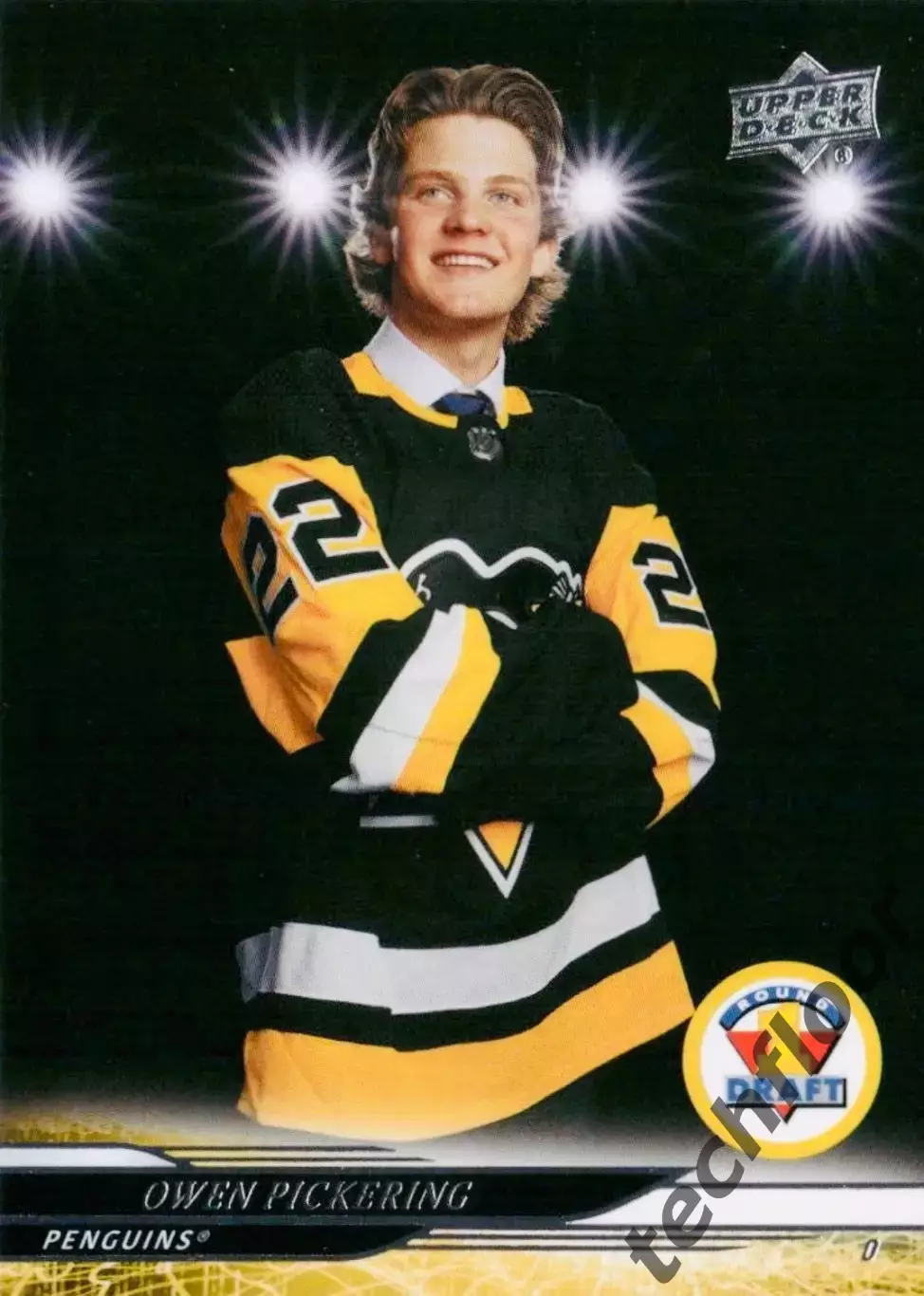 Карточка NHL Owen Pickering Pittsburgh Penguins/Оуэн Пикеринг Питтсбург НХЛ