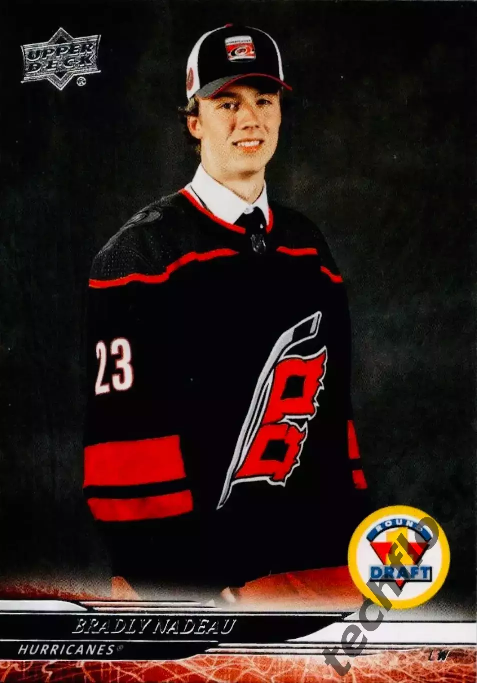 Карточка NHL Bradly Nadeau Carolina Hurricanes/Брэдли Надо Каролина НХЛ