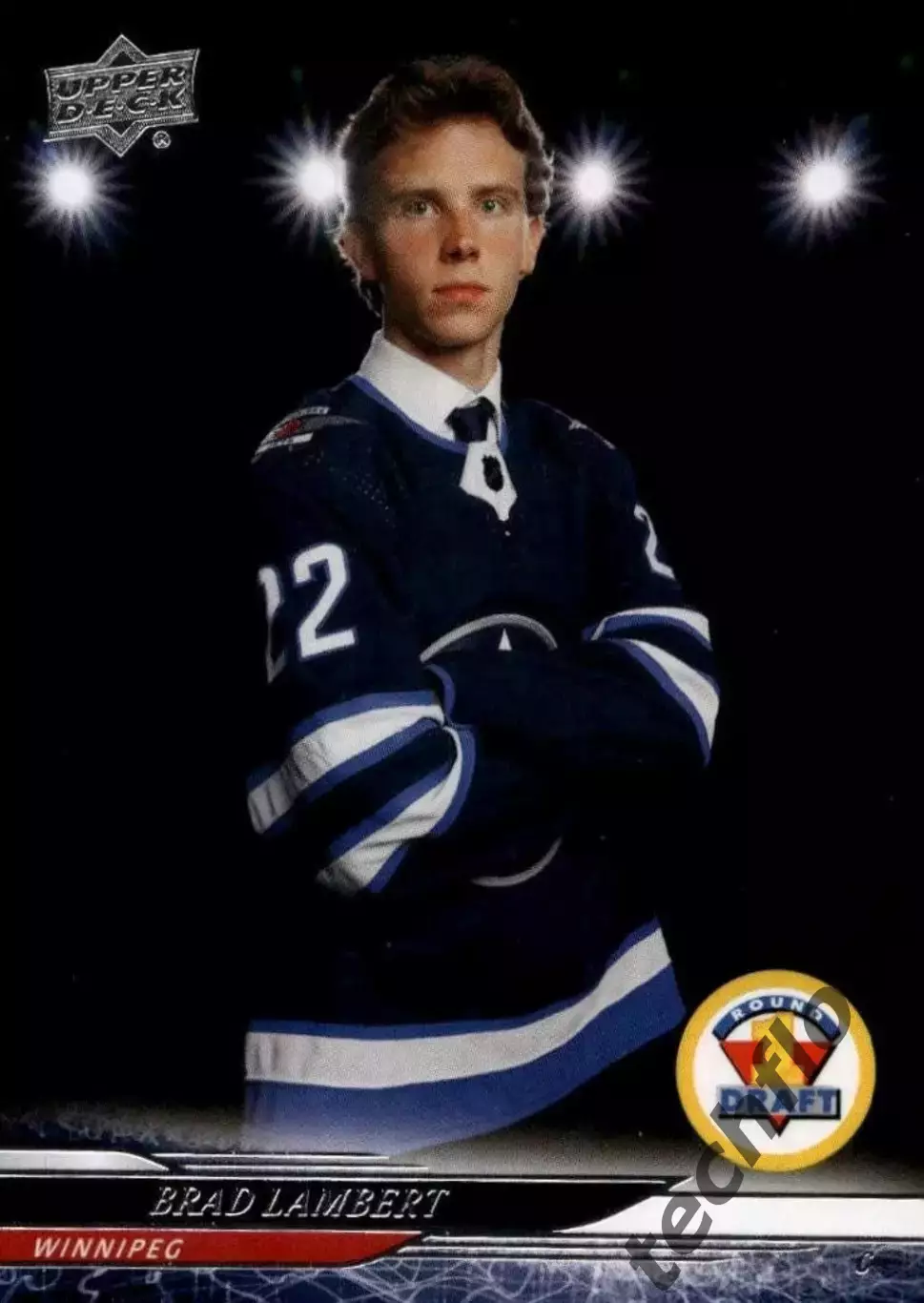 Карточка NHL Brad Lambert Winnipeg Jets/Бред Ламберт Виннипег НХЛ