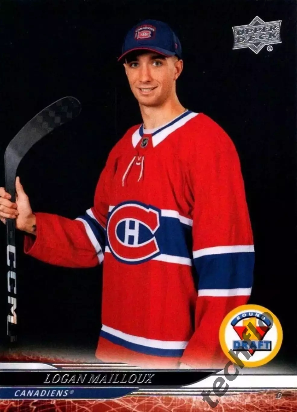 Карточка NHL Logan Mailloux Montreal Canadiens/ Логан Мейлу Монреаль НХЛ