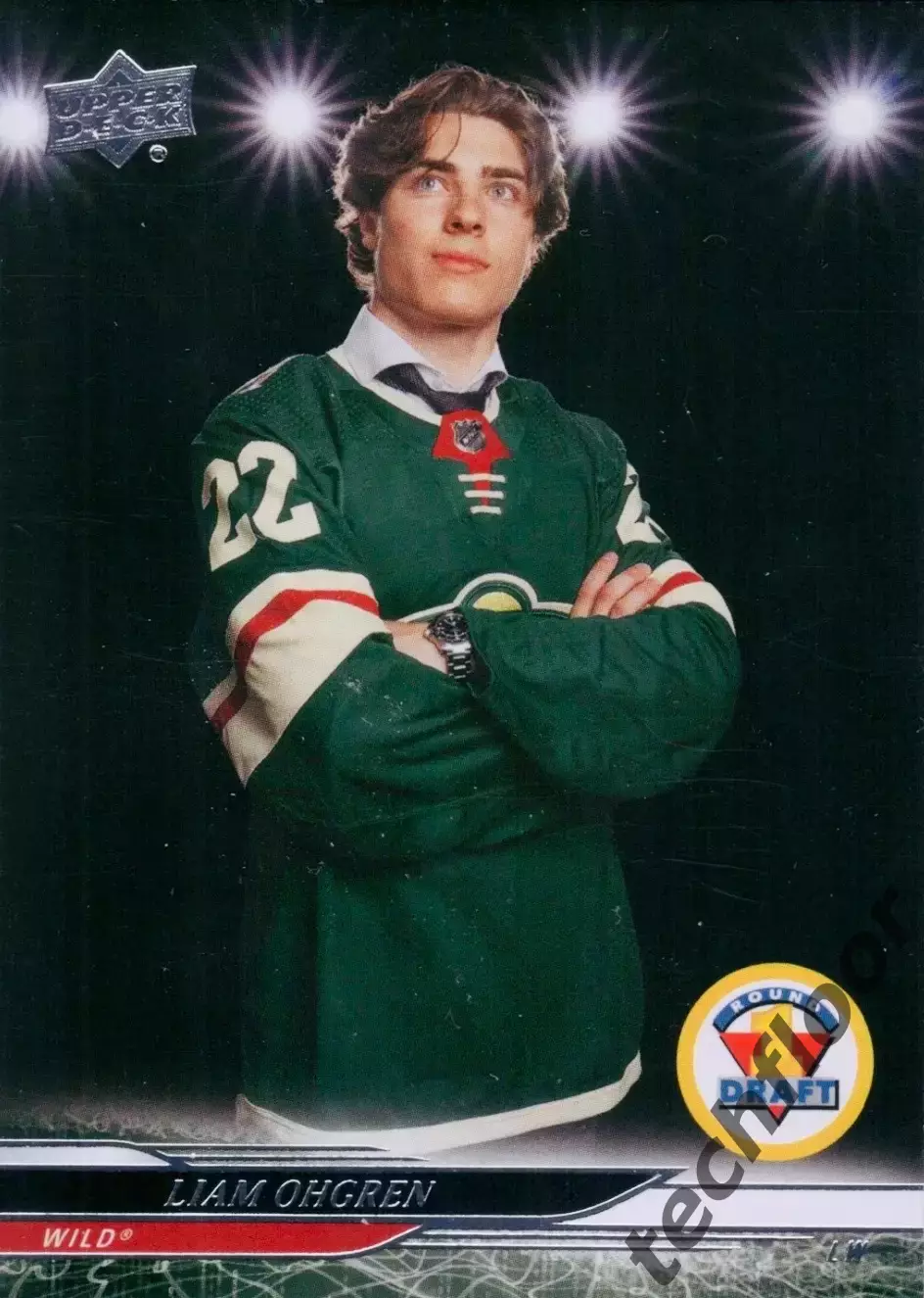 Карточка NHL Liam Ohgren Minnesota Wild/Лиам Эгрен Миннесота НХЛ