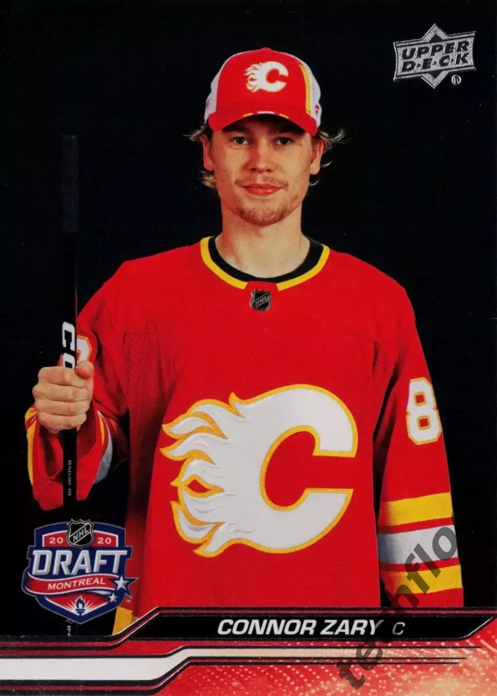 Карточка NHL Connor Zary Calgary Flames/Коннор Зари Калгари НХЛ
