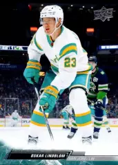 Карточка NHL Oskar Lindblom San Jose Sharks/Оскар Линдблум Сан-Хосе Шаркс НХЛ