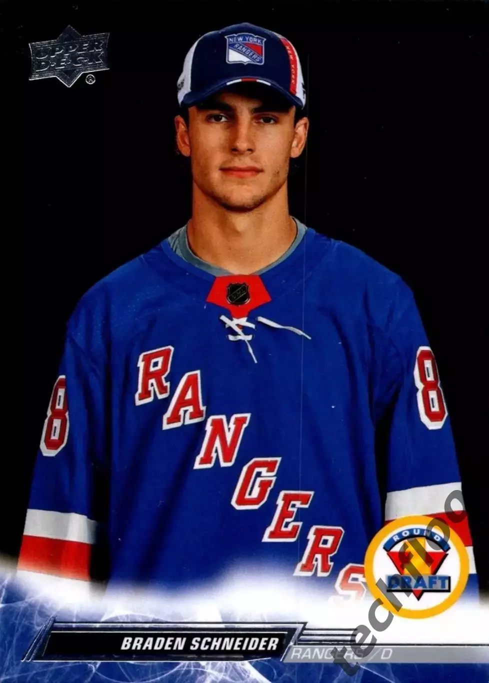 Карточка NHL Braden Schneider New York Rangers/Брейден Шнайдер Рейнджерс НХЛ