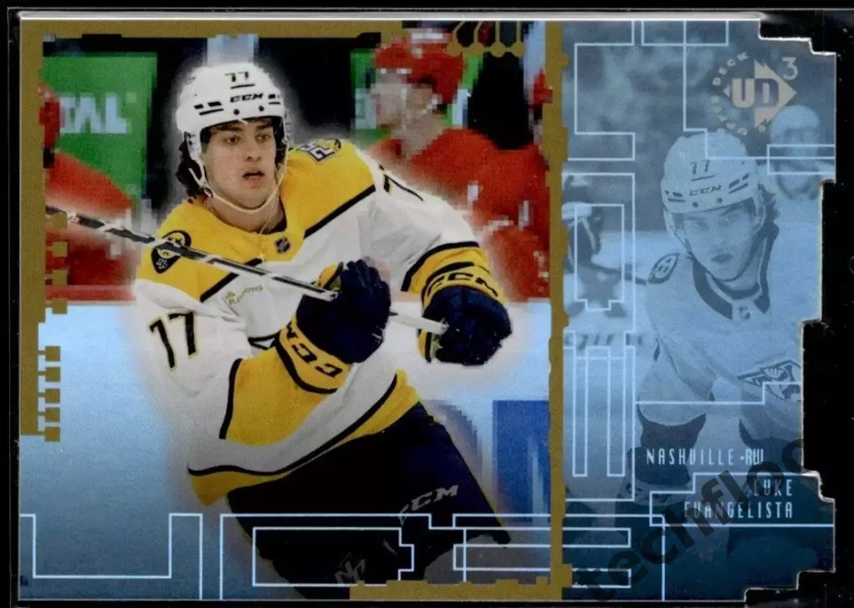 Карточка NHL Luke Evangelista Nashville Predators /Люк Эвангелиста Нэшвилл НХЛ