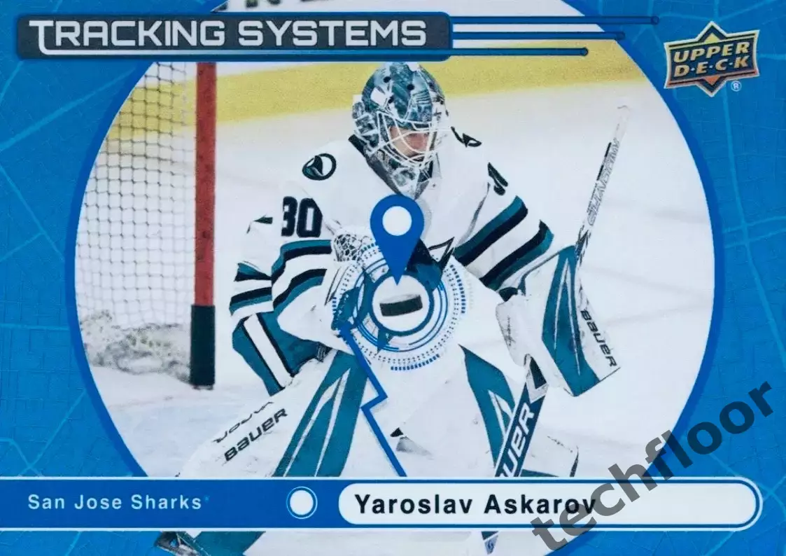 Карточка NHL Yaroslav Askarov San Jose Sharks/Ярослав Аскаров НХЛ Сан-Хосе Шаркс