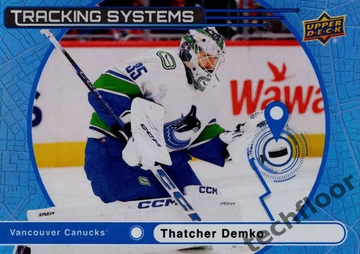 Карточка NHL Thatcher Demko Vancouver Canucks/Тэтчер Демко Ванкувер НХЛ