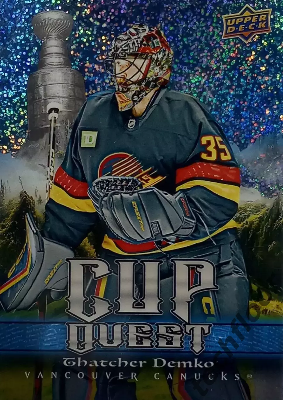 Карточка NHL Thatcher Demko Vancouver Canucks/ Тэтчер Демко Ванкувер НХЛ