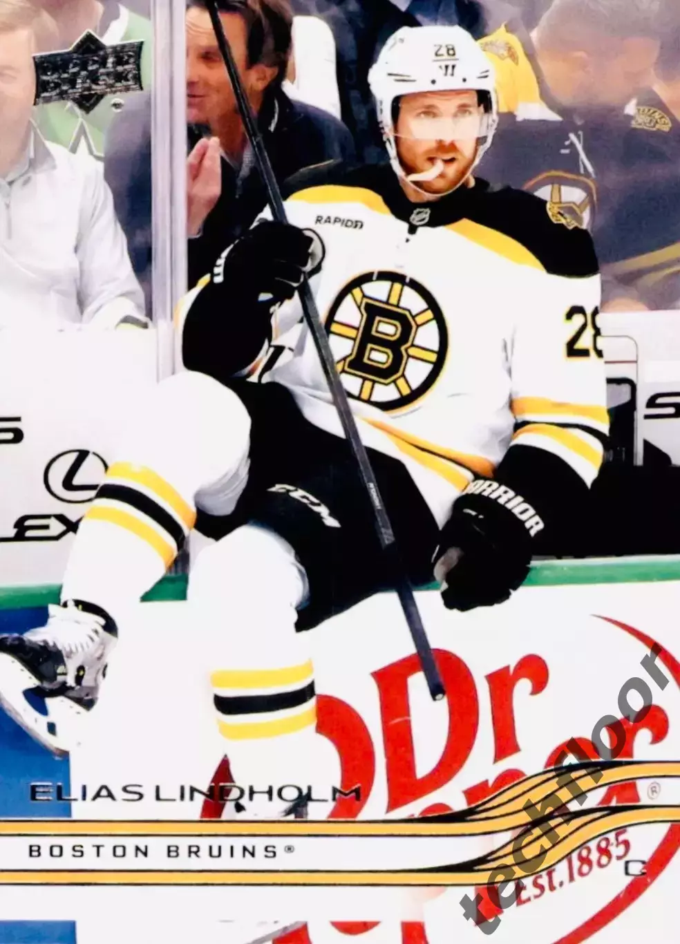Карточка NHL Elias Lindholm Boston Bruins/Элиас Линдхольм Бостон НХЛ