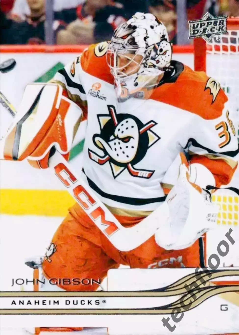 Карточка NHL John Gibson Anaheim Ducks/ Джон Гибсон Анахайм НХЛ