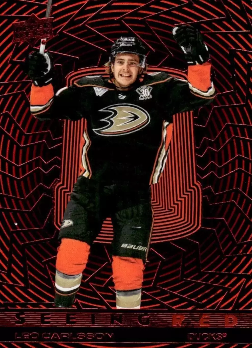 Карточка NHL Leo Carlsson Anaheim Ducks/ Лео Карлссон Анахайм НХЛ