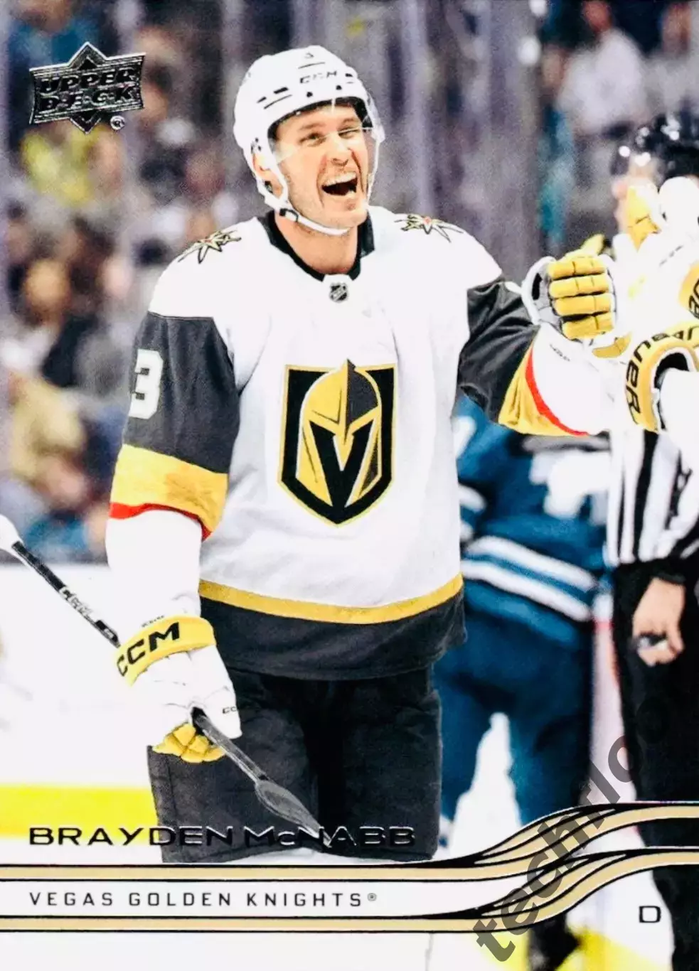Карточка NHL Brayden McNabb Vegas Golden Knights/Брэйден Макнэбб Вегас НХЛ