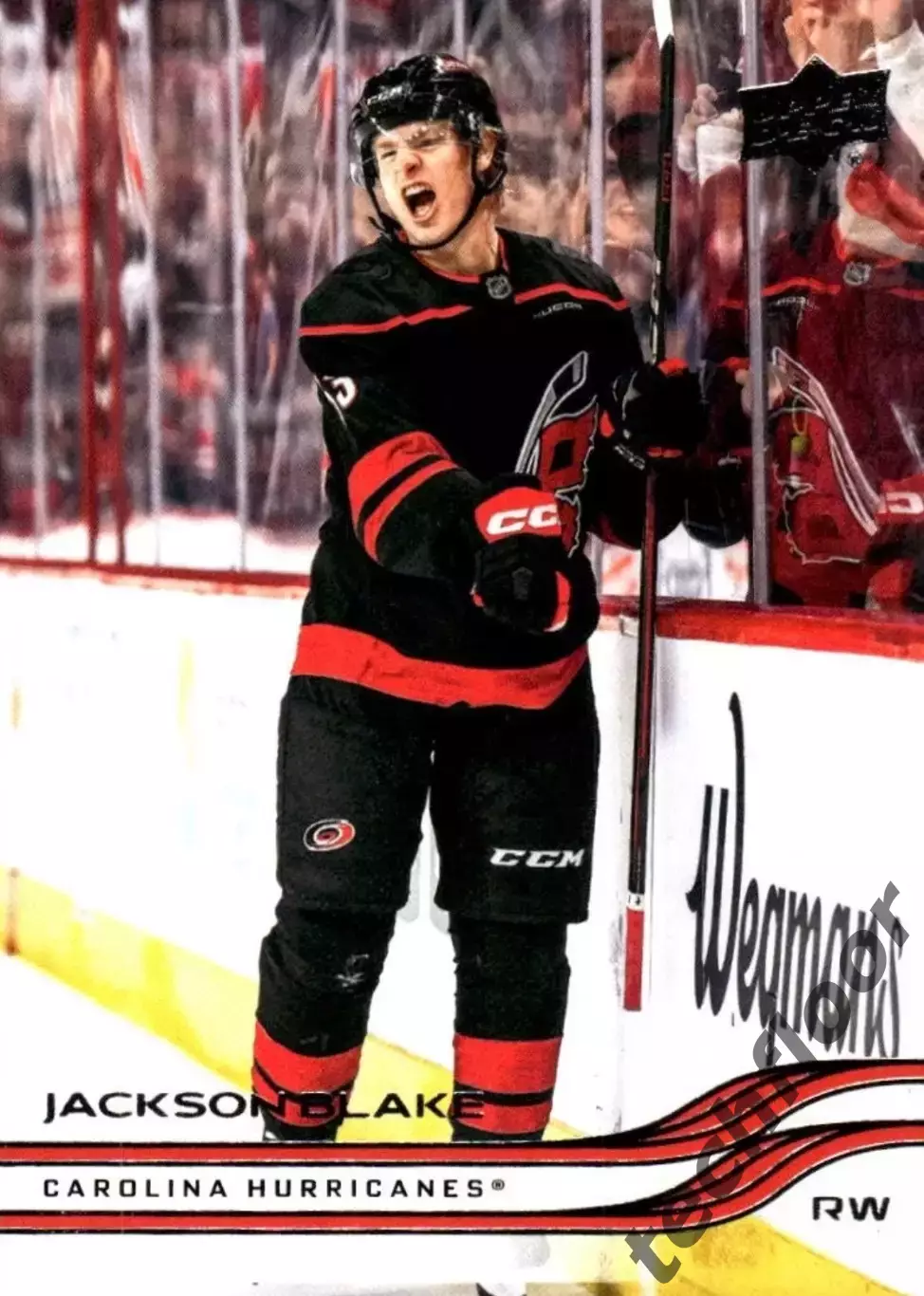 Карточка NHL Jackson Blake Carolina Hurricanes/Джексон Блэйк Каролина НХЛ