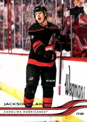 Карточка NHL Jackson Blake Carolina Hurricanes/Джексон Блэйк Каролина НХЛ