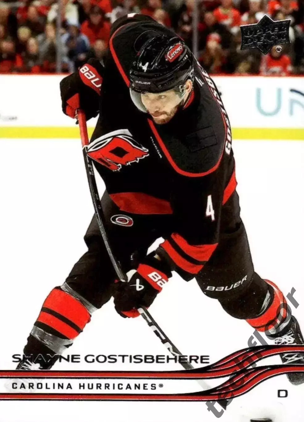Карточка NHL Shayne Gostisbehere Carolina Hurricanes/Шейн Гостисбеер Каролина