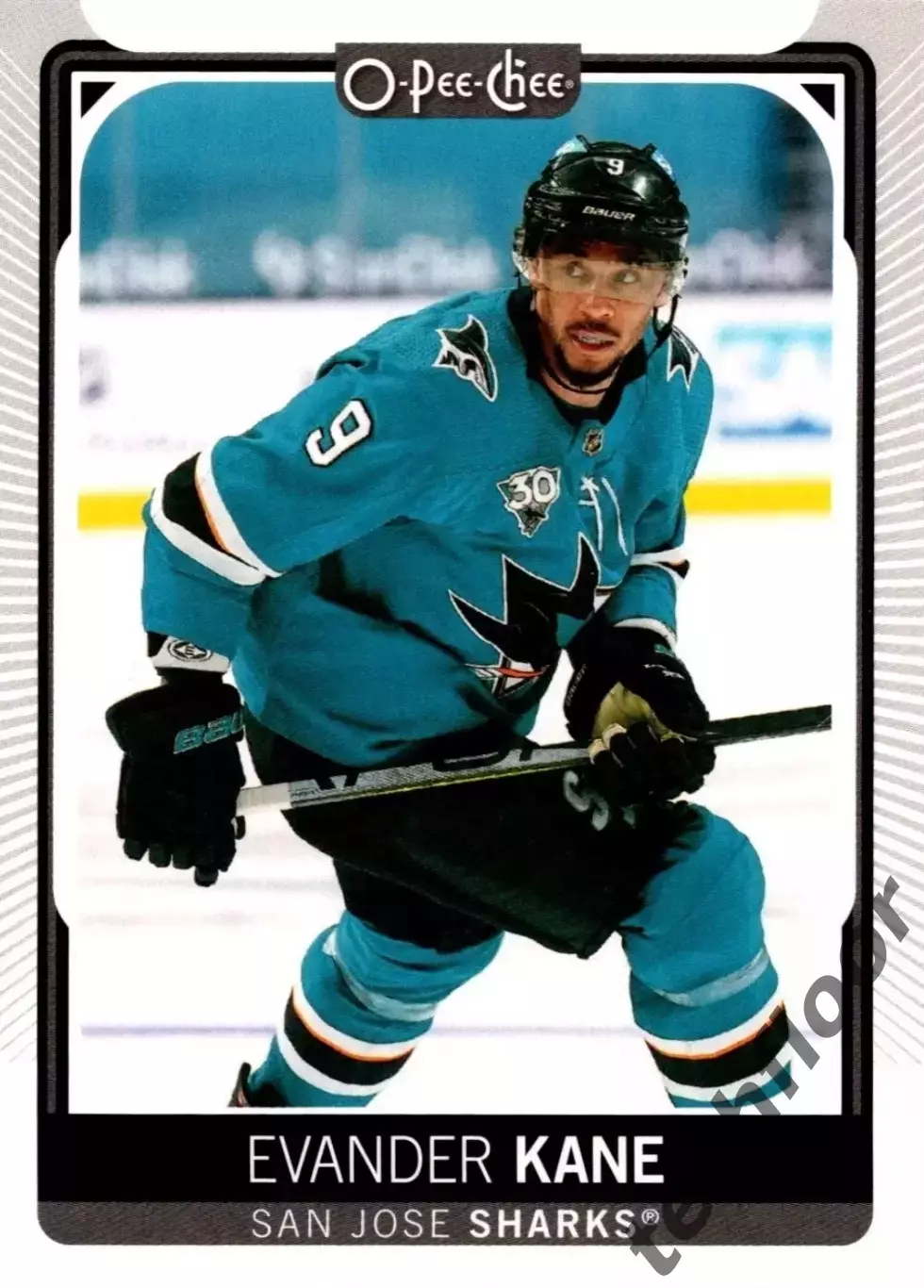 Карточка NHL Evander Kane San Jose Sharks/Эвандер Кейн Сан-Хосе Шаркс НХЛ