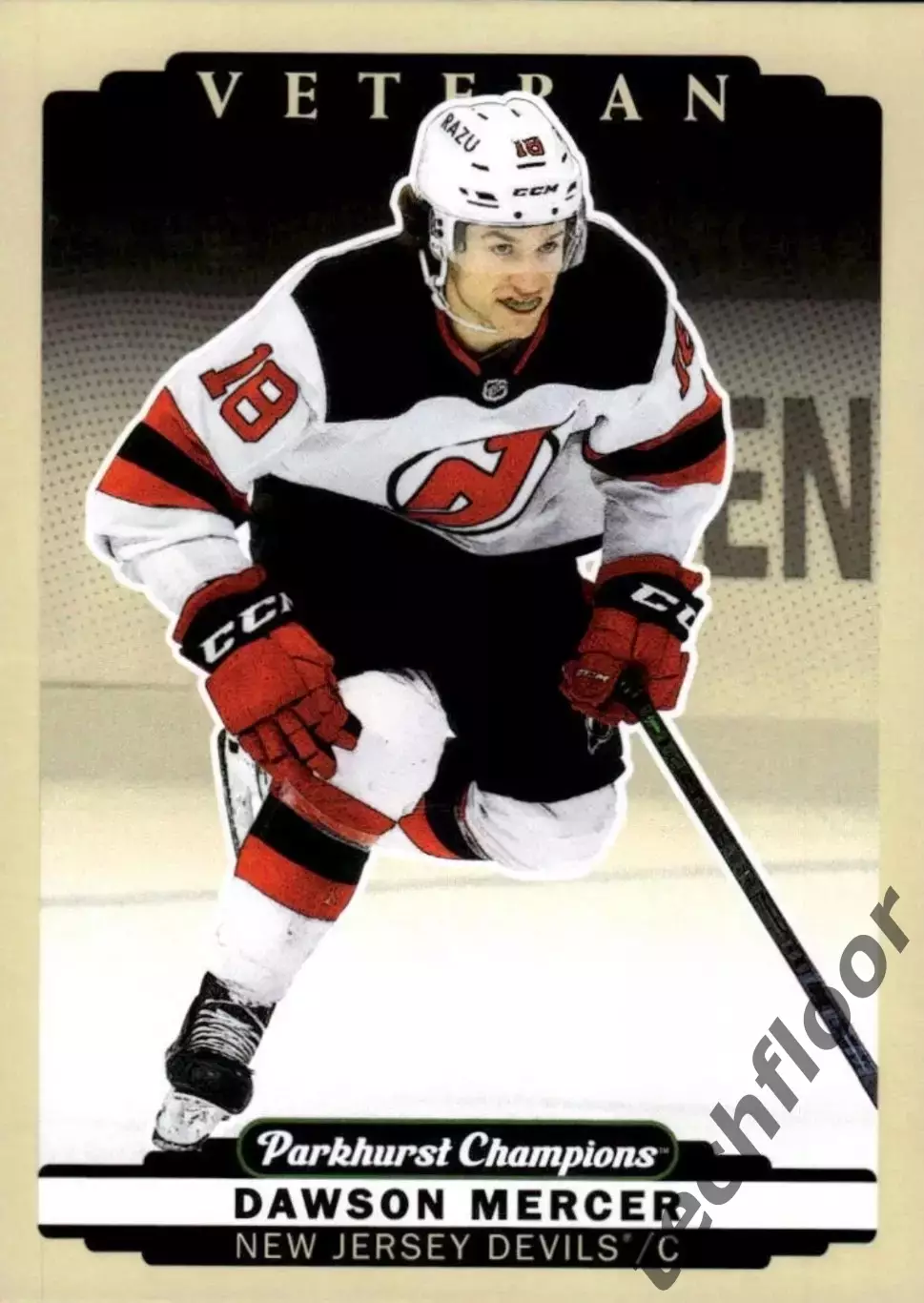 Карточка NHL Dawson Mercer New Jersey Devils/Доусон Мерсер Нью-Джерси НХЛ