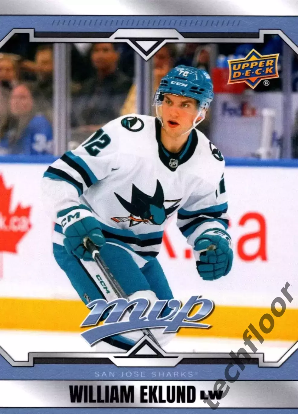 Карточка NHL William Eklund San Jose Sharks/ Виллиам Эклунд Сан-Хосе НХЛ