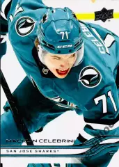 Карточка NHL Macklin Celebrini San Jose Sharks/ Маклин Селебрини Сан-Хосе НХЛ