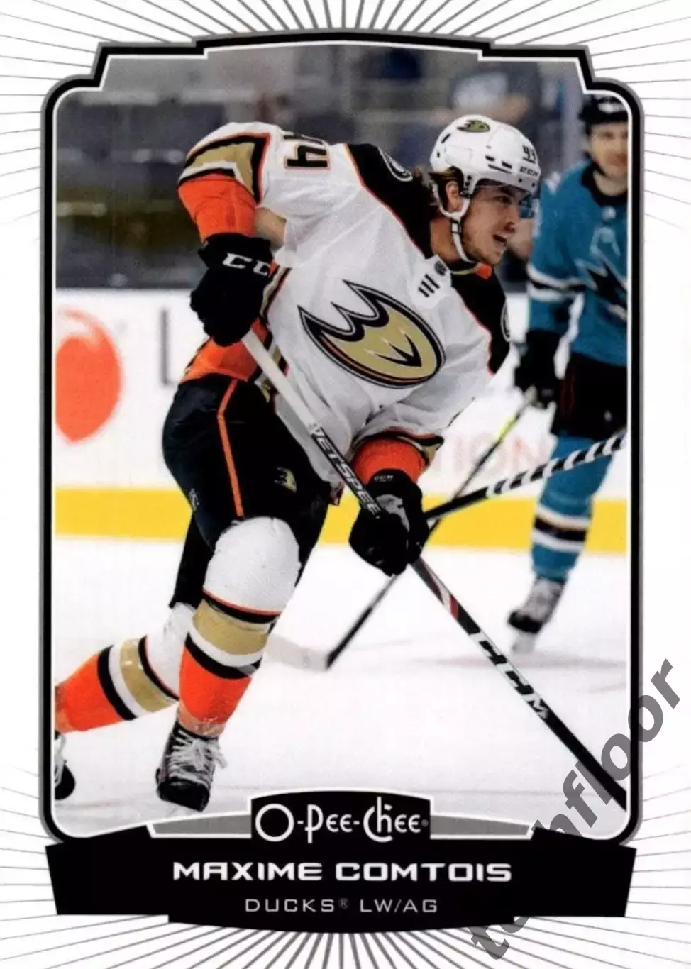 Карточка NHL Maxime Comtois Anaheim Ducks/ Максим Комтуа Анахайм НХЛ