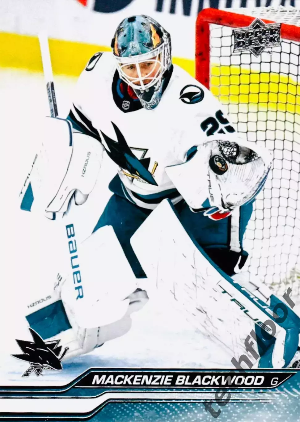 Карточка NHL MacKenzie Blackwood San Jose Sharks/ Маккензи Блэквуд Сан-Хосе НХЛ