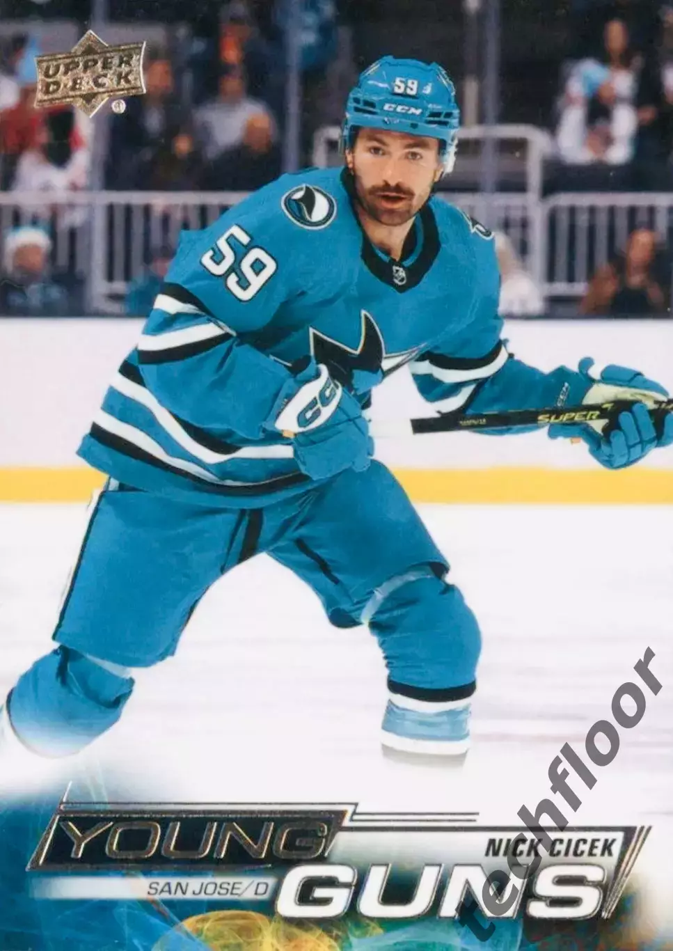 Карточка NHL Nick Cicek San Jose Sharks/Ник Чичек Сан-Хосе НХЛ