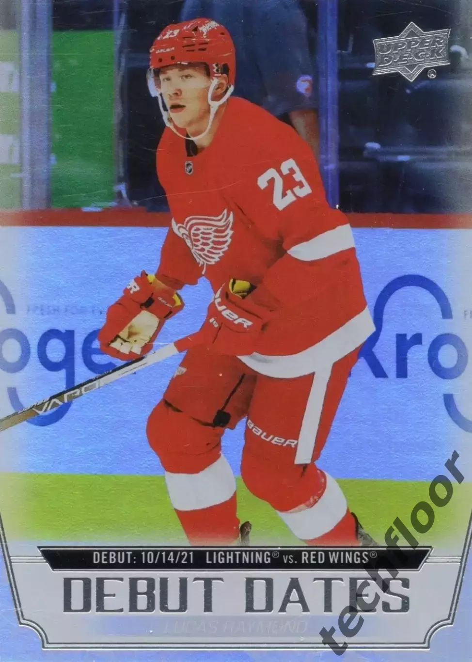 Карточка NHL Lucas Raymond Detroit Red Wings/ Лукас Рэймонд Детройт НХЛ
