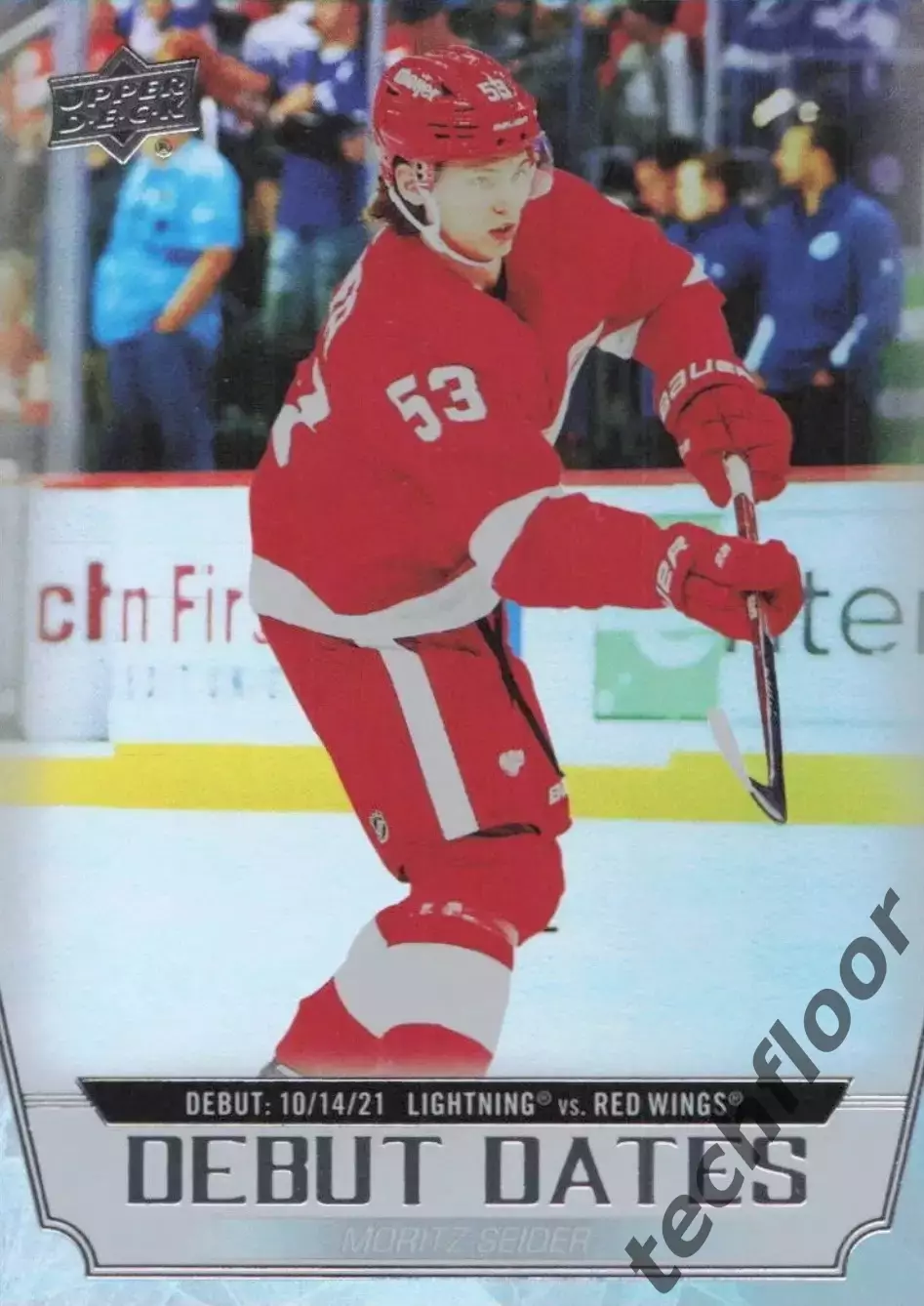 Карточка NHL Moritz Seider Detroit Red Wings/ Мориц Зайдер Детройт НХЛ