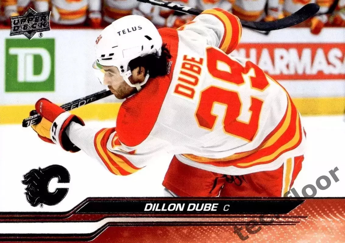 Карточка NHL Dillon Dube Calgary Flames/Диллон Дюбе Калгари НХЛ