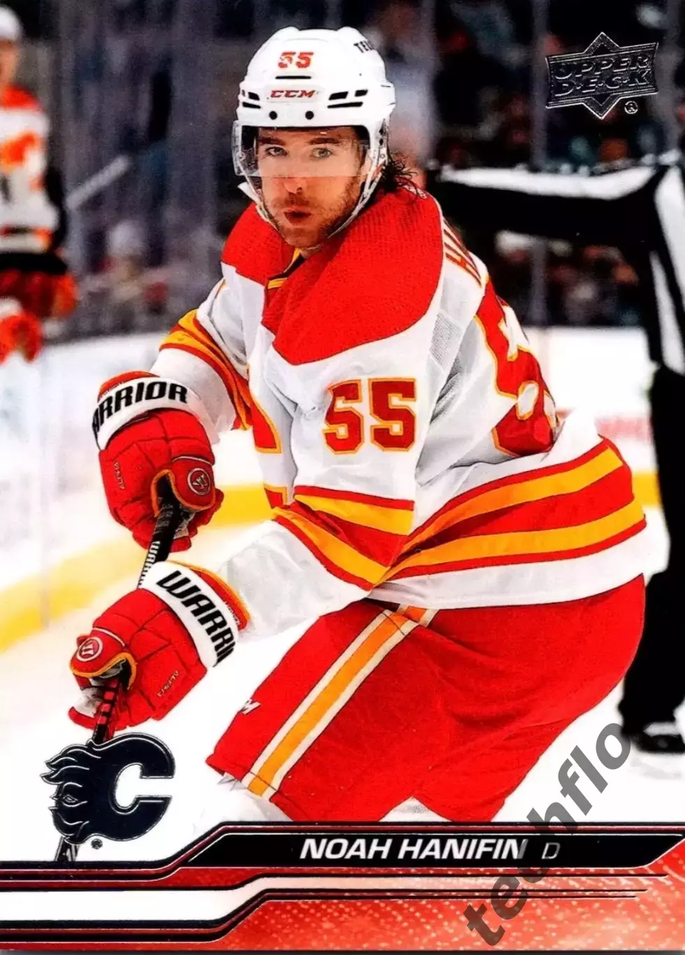 Карточка NHL Noah Hanifin Calgary Flames/Ноа Ханифин Калгари НХЛ
