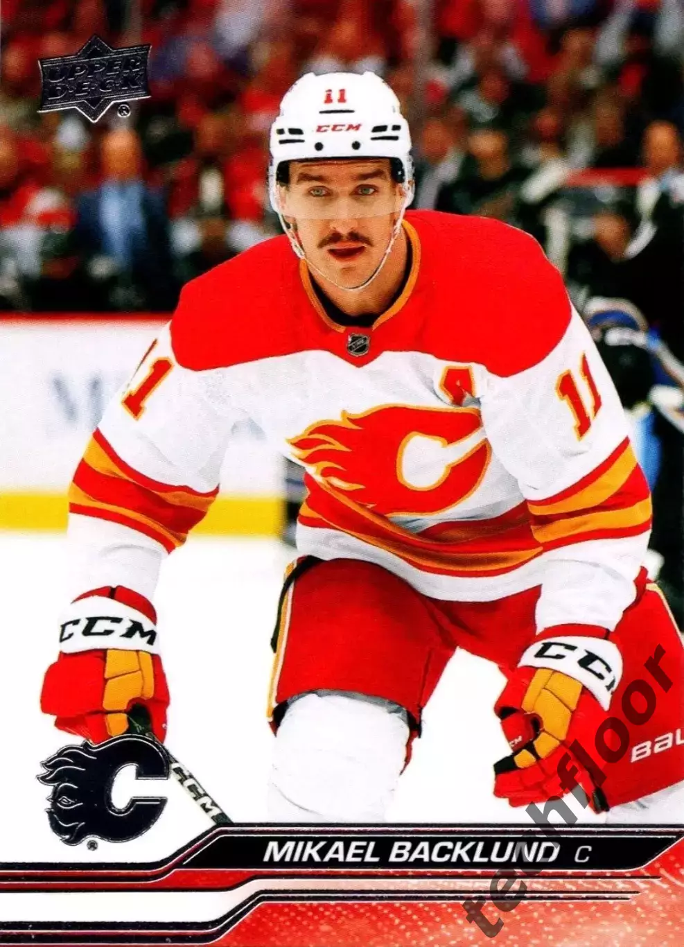 Карточка NHL Mikael Backlund Calgary Flames/Микаэль Баклунд Калгари НХЛ