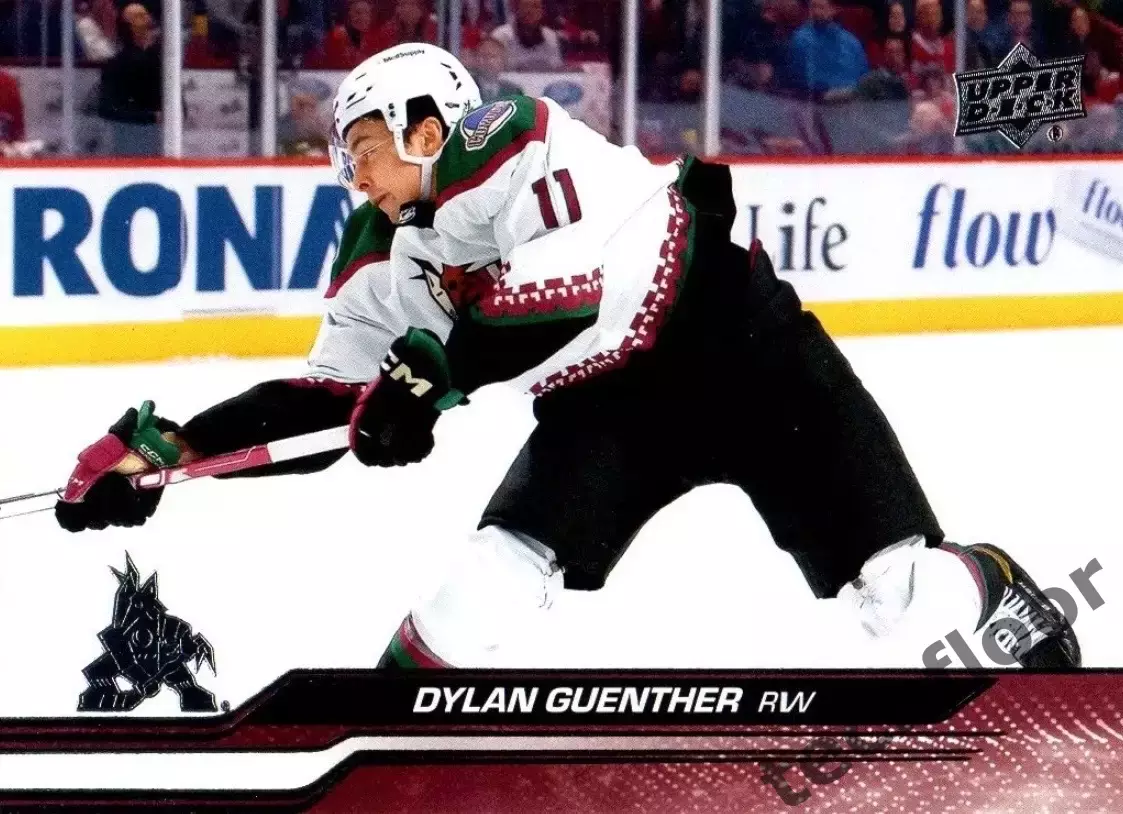 Карточка NHL Dylan Guenther Arizona Coyotes / Дилан Гюнтер Аризона НХЛ