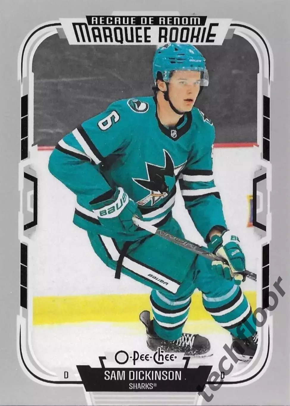 Карточка NHL Sam Dickinson San Jose Sharks/Сэм Дикинсон Сан-Хосе НХЛ