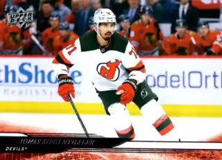 Карточка NHL Jonas Siegenthaler New Jersey Devils/Йонас Зигенталер Нью-Джерси