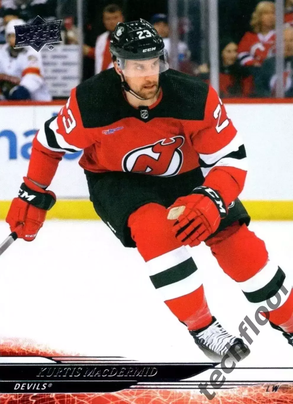 Карточка NHL Kurtis MacDermid New Jersey Devils/Кёртис Макдермид Нью-Джерси НХЛ