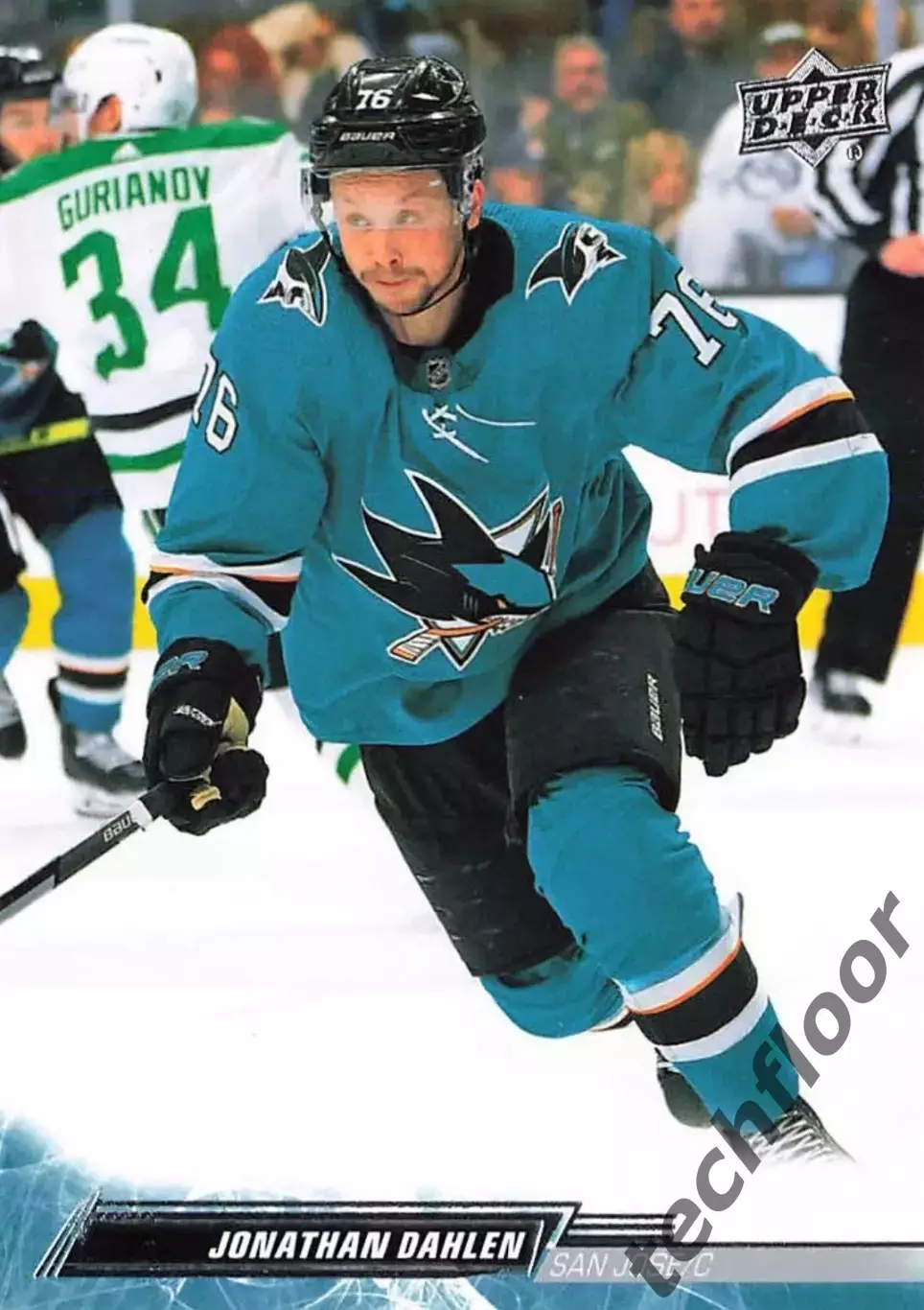 Карточка NHL Jonathan Dahlen San Jose Sharks / Джонатан Дален Сан-Хосе НХЛ