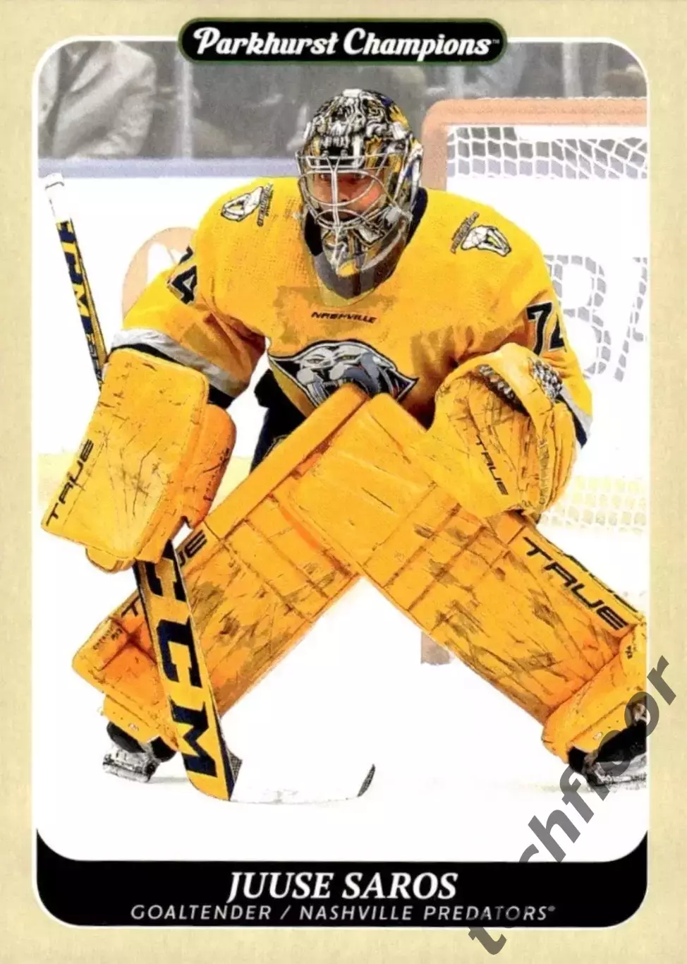 Карточка NHL Juuse Saros Nashville Predators / Юусе Сарос Нэшвилл НХЛ