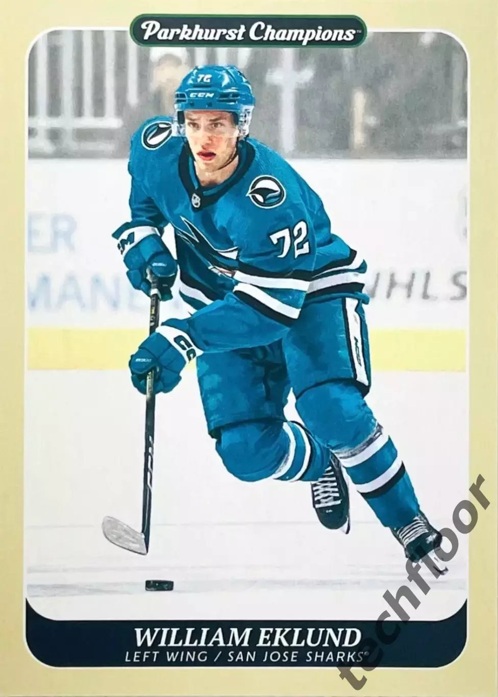 Карточка NHL William Eklund San Jose Sharks/ Виллиам Эклунд Сан-Хосе НХЛ