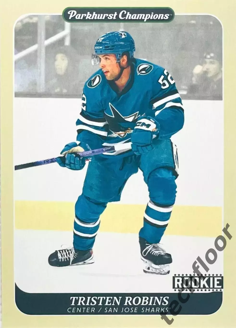 Карточка NHL Tristen Robins San Jose Sharks/Тристен Робинс Сан-Хосе НХЛ