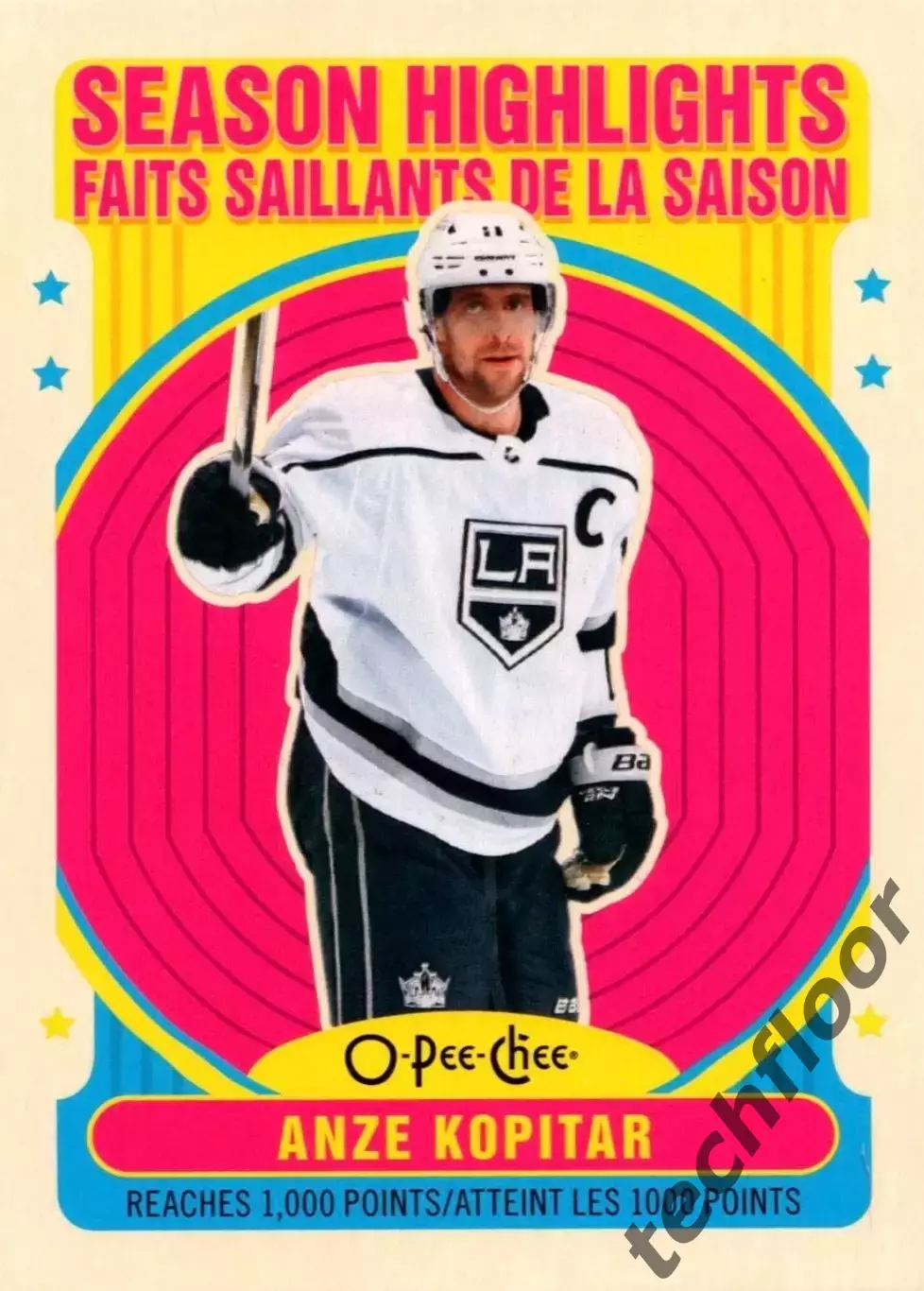 Карточка NHL Anze Kopitar LA Kings/ Анже Копитар Лос-Анджелес НХЛ