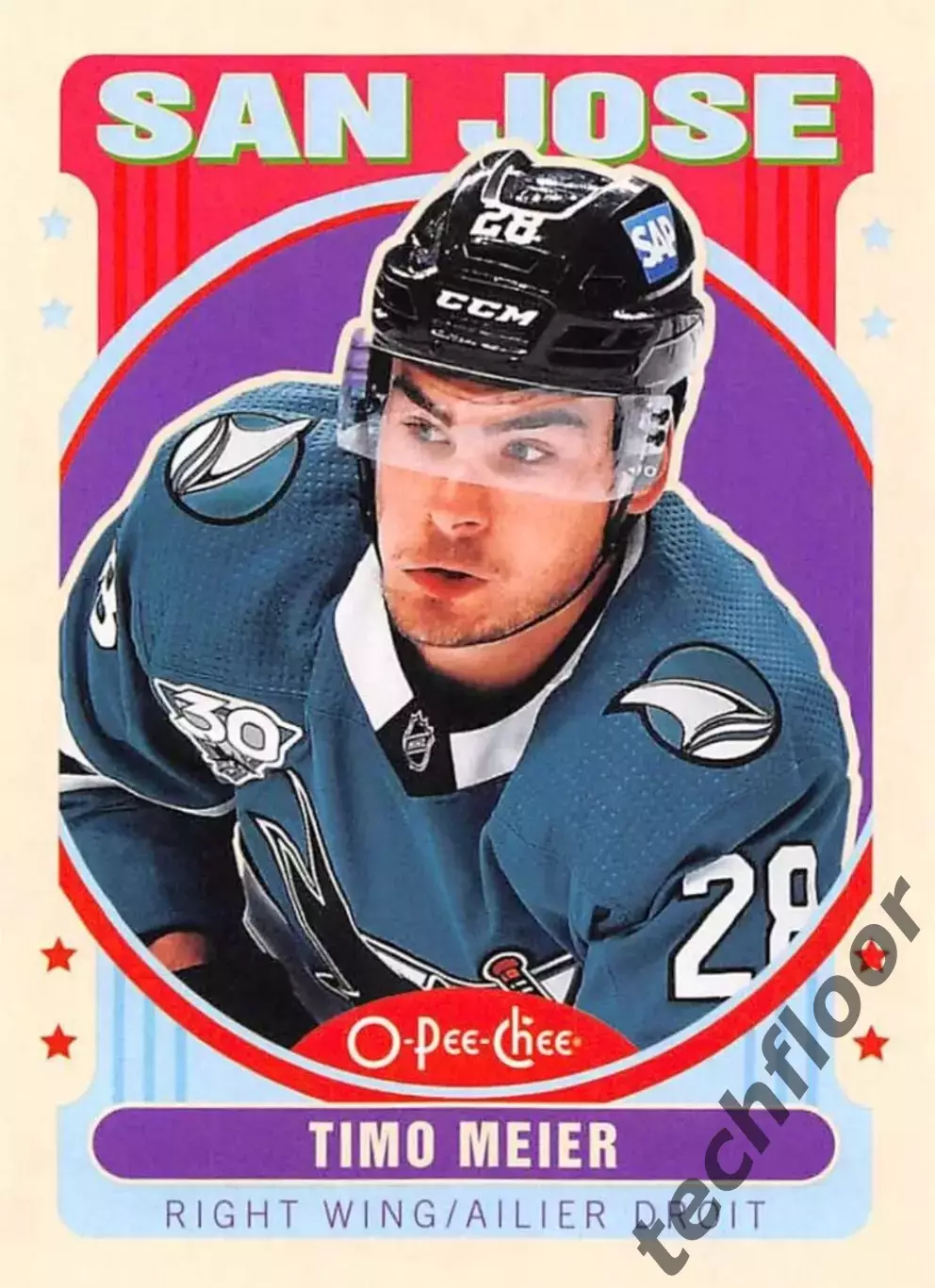 Карточка NHL Timo Meier San Jose Sharks /Тимо Майер Сан-Хосе НХЛ